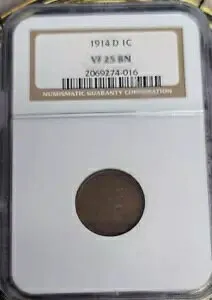 1914-D リンカーン セント NGC VF25 BN CS-182