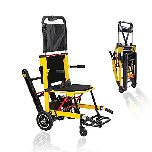 階段車椅子昇降 電動車椅子 折りたたみ 軽量/階段昇降機 車椅子ー多目的移動式階段昇降機は6-in-1障害者カート車いす階段用ストレッチャー 階段調整可能な歩行支援移動式補助チェア折りたたみコンパクト