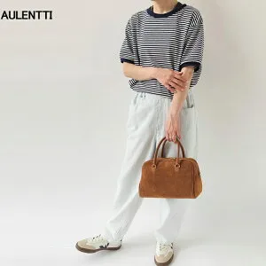 【超限定！ポイント10倍+3000円クーポン！】オウレンティ AULENTTI ミニボストン バッグ レディース ハンドバッグ スウェード レザー 2Way ショルダーバッグ 本革 キャメル ブラウン DI-3014-SC 【202