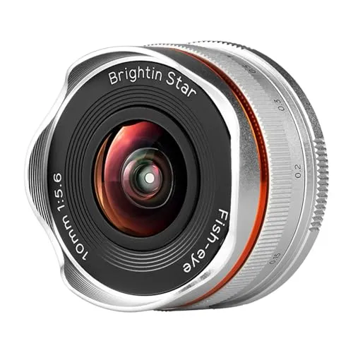 Brightin Star 10mm F5.6 魚眼レンズ MF 単焦点レンズ Nikon Zマウントに対応 APS-C ミラーレス用 Nikon Zカメラ Z30 Z50 Z50II Zfc Z5 Z5II Z6 Z6II Z6III Z7 Z7II Z