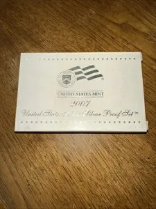 2007年 プルーフシルバーセット（COA付きパッケージ入り）