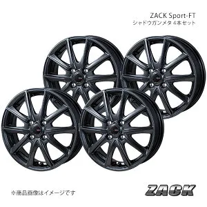 【14インチ 4H100 4.5J +45 シャドウガンメタ】アルミホイール4本セット ワゴンR スマイル MX81S/MX91S ZACK Sport-FT