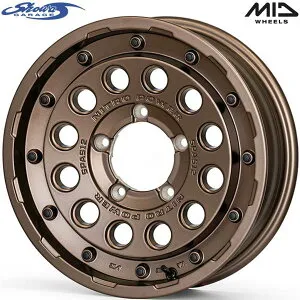 【ショウワガレージ×MID】NITRO POWER H12 SHOTGUN 16x5.5 +20 5H/139.7 セミグロスブロンズ（W00037）x4本 ※ジムニー JB64W JB23W