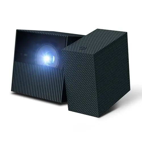 TCL PlayCube 750 ISO 1080P FHD LED 小型 プロジェクター/Netflix認定/GoogleTV ポータブルプロジェクター/ルーメン / 4K対応 / 内蔵66Whバッテリーで最大3時間再生可能 / 最大150インチスクリー