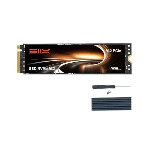 SIX X7400 Pro TLC Nand NVMe M.2 SSD PCIe4.0 512GB 内蔵SSD、最大読み取り速度7100MB/s、M.2 2280フォーマット、ゲーム・PS5用ストレージ拡張対応、ヒートシンク付き、PCIe Gen4x4 N