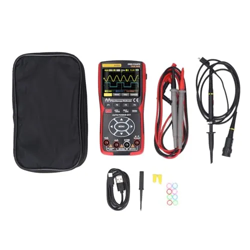 ハンドヘルドオシロスコープマルチメーター 2チャネル 50MHz帯域幅 280MSa / sサンプリング - 多機能測定対応のポータブル設計 ABS・TPE素材 携帯に便利