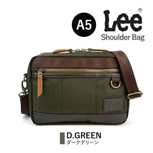 Lee ショルダーバッグ メンズ 斜め掛け 肩掛け ブランド 320-3282 LEE リー FULL ヨコ型ショルダー 斜めがけ セカンドバッグ 2way 軽量 シンプル コンパクト A5 カジュアル かっこいい おしゃれ 人気