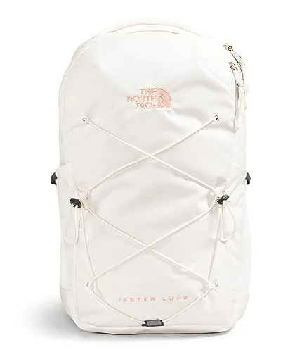 THE NORTH FACE レディース Jester Luxe Everyday ノートパソコンバックパック, クチナシホワイト/バーントコーラルメタリック, One Size, Jester Luxe。