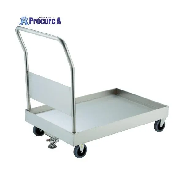 TRUSCO ステンレス台車 オールSUS304 皿型台車 900X600 帯電防止U車輪 ストッパー付 ■▼435-6458 SSAR-2TBU-S 1台