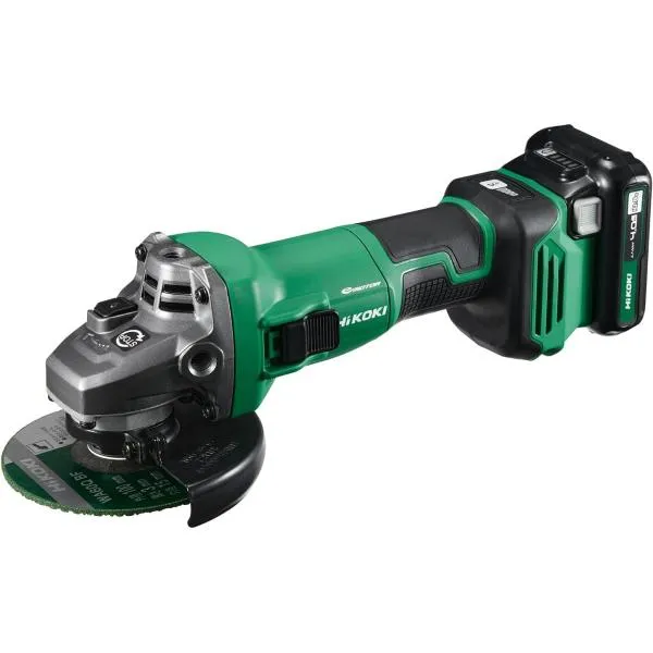 HiKOKI(ハイコーキ) G1210DA(2LSK) 10.8V 100mm コードレスディスクグラインダー キックバック軽減システム 4段階変速 ブレーキ付き【バッテリー/充電器セット】
