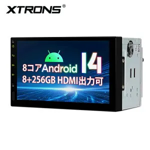 P2倍＼4000円OFFクーポン配布中／4/24 20:00～XTRONS ディスプレイオーディオ 7インチ カーナビ 2DIN カーオーディオ Androidナビ Android14 カーステレオ HDMI出力 8GB+256GB 高画質 ワイヤレス CarPlay Android Aut