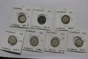 ?? ???? ドイツ帝国 10 ペニヒ 1908/09/10 B66 #814