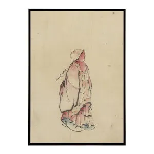 葛飾北斎 名画 ポスター デジタルリマスター 絵画 浮世絵 絵師 左向きの僧侶 - Side View of a Monk by Katsushika Hokusaiポスター 用紙とサイズが選べる インテリア おしゃれ プリントポスター 【bn-poste