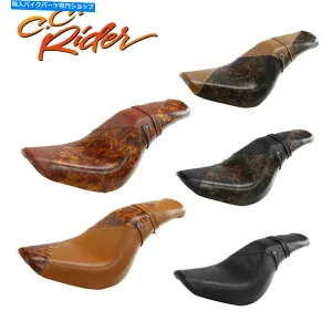 Seats C.C.ハーレーストリートボブデラックスに合わせてライダードライバーの助手席クッションフィット18-22 C.C. RIDER Driver Passenger Seat Cushion Fit For Harley Street Bob Deluxe 18-22【並行輸入品】