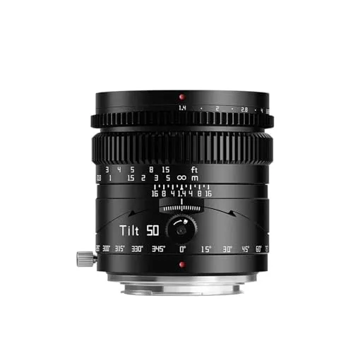 互換性がある Sony E マウント (FE)、Nikon Z マウント、Canon RF マウント、フジフィルム XF マウント、L マウント、M4/3 マウント 50mm F1.4 フルサイズ マニュアルチルト ポートレートレンズ(Sony E-mou