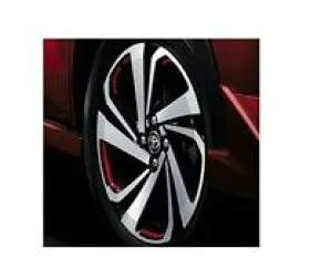 TOYOTA RAIZE トヨタ ライズ【A200A A210A】 ホイールデカール(17インチ用)(1台分)【レッド】[08186-B1310]