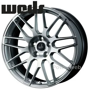 [ホイールのみ単品4本セット] Weds DELMORE LC.S 19インチ×8.0J PCD：120 穴数：5 インセット：35 M14 トヨタ純正平座ナット ハイパーシルバー (HS) ウェッズ デルモア LCS