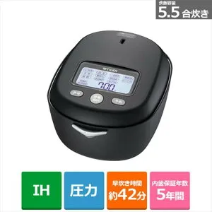 タイガー魔法瓶 土鍋圧力 IH炊飯ジャー JRX-G100(KG)