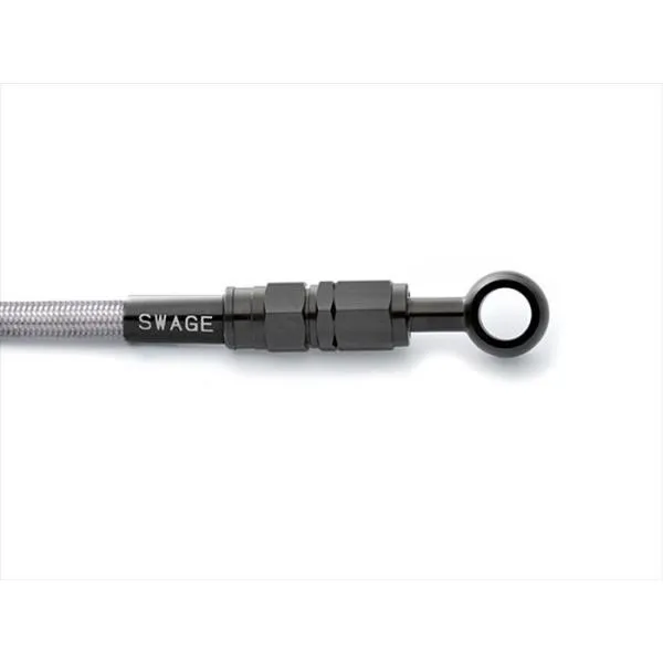 PLOT プロト 4549950113300 SwageLine フロントホースキット ステンBLK／クリア CB400SS 01-08 BTF1