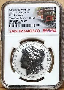 2023 s リバースプルーフモーガンシルバーダラー ngc rp 69 最初のリリース SF