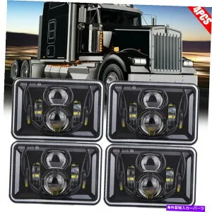 USヘッドライト ケンワースピータービルトLEDヘッドライト357 379 378 HI / LOシールビームH4651 4PC 4x6 For Kenworth Peterbilt LED Headlights 357 379 378 Hi/Lo Seal Beam H4651 4PC【並行輸入品】