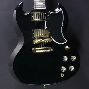 【IKEBE× Golden Week】SG Custom 2-Pickup w/Ebony Fingerboard Gloss (Ebony) #CS503481 Gibson (新品)