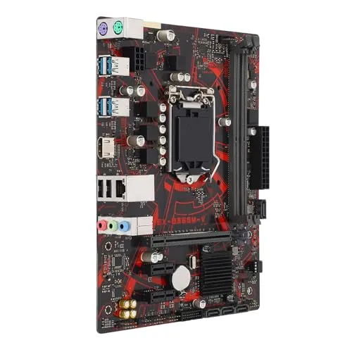 PUSOKEI EX B365M V マザーボード、PCI E 3.0およびDDR4スロットを備えたM ATX デスクトップマザーボード LGA 1151 第9世代 Core Celeron 14nm CPUプロセッサー用