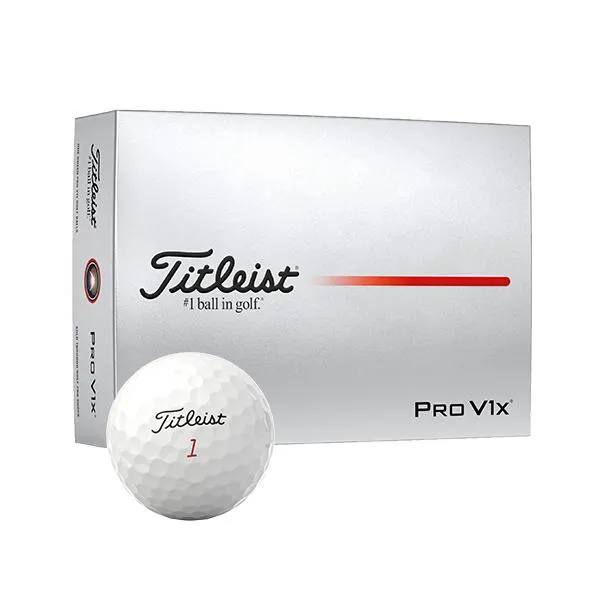 アクシネットジャパンインク タイトリスト ゴルフボール PRO V1x 2025年モデル ダブルナンバー ホワイト 1箱(12個) 取り寄せ商品