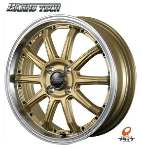 送料無料 4本セット BLEST BAHNS TECH ブレスト バーンズテック S10-DP セミグロスゴールド 16インチ 5J インセット+45 4穴 PCD100 JWL 4本 軽自動車 エブリィ ワゴンR スペーシ
