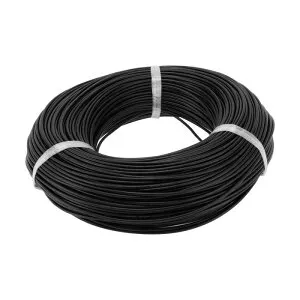 Partuto 1 Pcs 16AWG ユニバーサルグラウンドワイヤーカーラジオ、自動車、カースピーカーパワーワイヤー完全絶縁&ソフトタッチジャケットTCブラック499FT