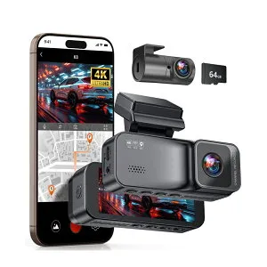 【最短翌日お届け】ドライブレコーダー ドラレコ 4K 前後カメラ UHD 800万画素 GPS搭載 IMX415センサー WDR搭載 3.16インチ 小型ドラレコ 前後 駐車監視 ノイズ/LED信号機対策済 Gセンサー 衝撃感知