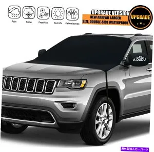 カーカバー フロントガラスの雪のカバー、余分な大きな＆600dの厚さは、車のトラックSUVバンにフィットします Windshield Snow Cover, Extra Large & 600D Thicker Fits Any Car Truck SUV Van【並行輸入品】