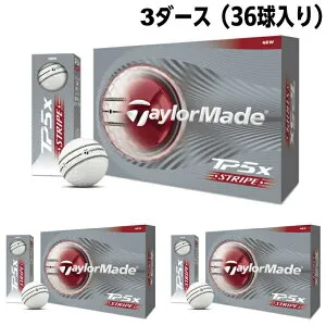 【条件達成で最大10万ポイント獲得のチャンス！4/20～4/30】テーラーメイド(TaylorMade) ゴルフボール 3ダース 36個入 TM26 TP5x ストライプ ボール TP5x 2026 STRIPE 【国内正規品】【2026年モデル】