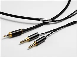 Clear force 3.5φ Slim body double 2.5φ マイクロミニプラグ(4極)⇔ミニプラグx2 [1.2m]