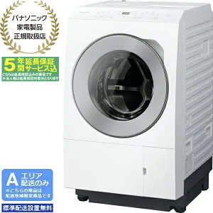 【5年間延長保証込】Panasonic パナソニック ドラム式洗濯機 洗濯11kg乾燥6kg 左開 ななめドラム LXシリーズ NA-LX113EL W「Aエリア限定配送」 配送時間指定不可