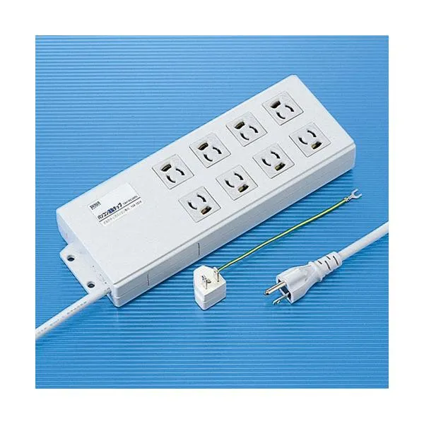 サンワサプライ パソコン連動タップ 3P 8個口 2m TAP-RE2MN