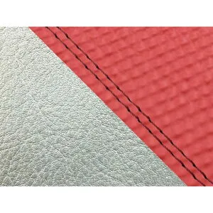 Grondement W650（99年 EJ650A1/C1） 国産シートカバー 張替 スベラーヌレッド ライン シルバーライン 仕様 赤ダブルステッチ GH5557KC4454SW40 グロンドマン シート関連パーツ W650