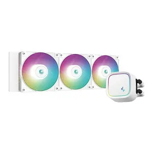 【25日は24時間限定クーポン配布】DEEPCOOL ディープクールスタンダード簡易水冷クーラー LEシリーズ LE720 WH 360mm水冷クーラー/ホワイト R-LE720-WHAMMN-G-1(2650646)送料無料