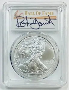 2020-(P) $1 シルバー イーグル PCGS MS70 緊急発行 FDI HOF ロビン ヨント