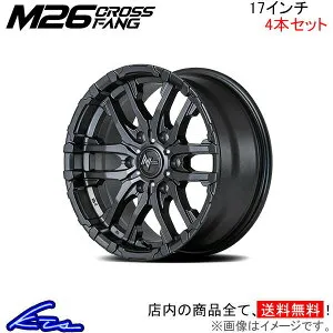 NV350キャラバン 26系 アルミホイール MID ナイトロパワー M26クロスファング【17×6.5J 6-139 INSET48 バレルブラック】マルカサービス NITRO POWER M26 CROSS FANG 17インチ 6穴 139.7 +48 インセット48 CARAVAN 車