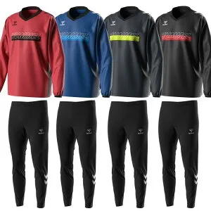 ヒュンメル hummel ハンドボール セットアップ ピステ テックパンツ 上下 トレーニング HAW4216 HAT8068P あす楽