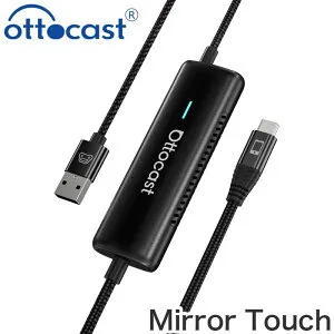 オットキャスト Ottocast Mirror Touch CA450 ミラーリング HDMI入力 CarPlay 有線接続 HDMIアダプター YouTube Netflix視聴 車内 Wi-Fi不要 車載 カープレイ 接続 iPhone Android switch対応 画面共有 動画再生 純正モ