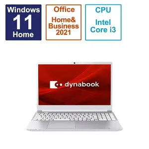 Dynabook C5 P1C5WPES 15.6インチ Core i3 1305U SSD256GB メモリ容量8GB Offcie 2021搭載 Windows 11 Webカメラ 日本語キーボード テンキー プレシャスシルバー