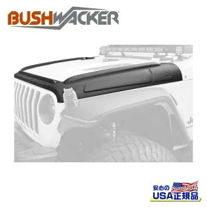 【BUSHWACKER(ブッシュワーカー) 正規輸入代理店】TRAIL ARMOR トレイルアーマー ボンネットフードガード 1台分Jeep Wrangler ジープ ラングラー JK 2007年～2018年テクスチャーブラック TPO