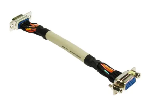 kenable SVGA VGA 15ピンモニターメスパネルマウントフェースプレートスタブ15 cm ( ~ 6インチ)