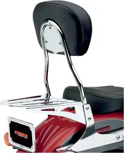 COBRA コブラ Round Sissy Bar Street Bob FXDB Super Glide Custom EFI FXDCI FXDI HARLEY-DAVIDSON ハーレーダビッドソン バックレスト 外装 Type：Standard(Height Imperial：17')［1501-0370］