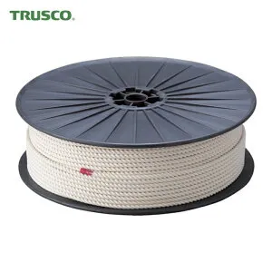 トラスコ TRUSCO 綿ロープ 3つ打 線径12mmX長さ100m (1巻) R-12100M