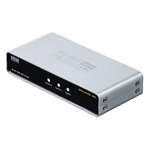 400-VGA016 HDMI分配器 1入力 2出力 スプリッター 4K/60Hz HDR対応 HDCP2.2