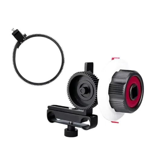 互換性がありますDSLR BMPCC 4K ポータブル ミニ ワイヤレス フォロー フォーカス レンズ コントロールと、カメラ ジンバル用(Red)