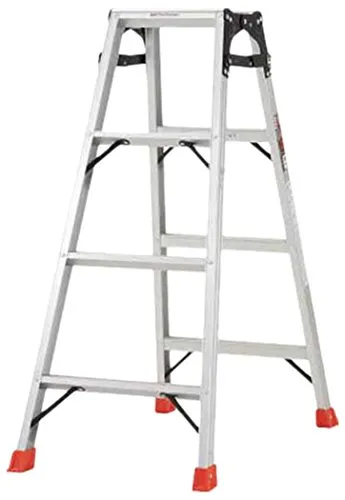 TRUSCO(トラスコ) はしご兼用脚立 アルミ合金製・脚カバー付 高さ1.11m THK-120